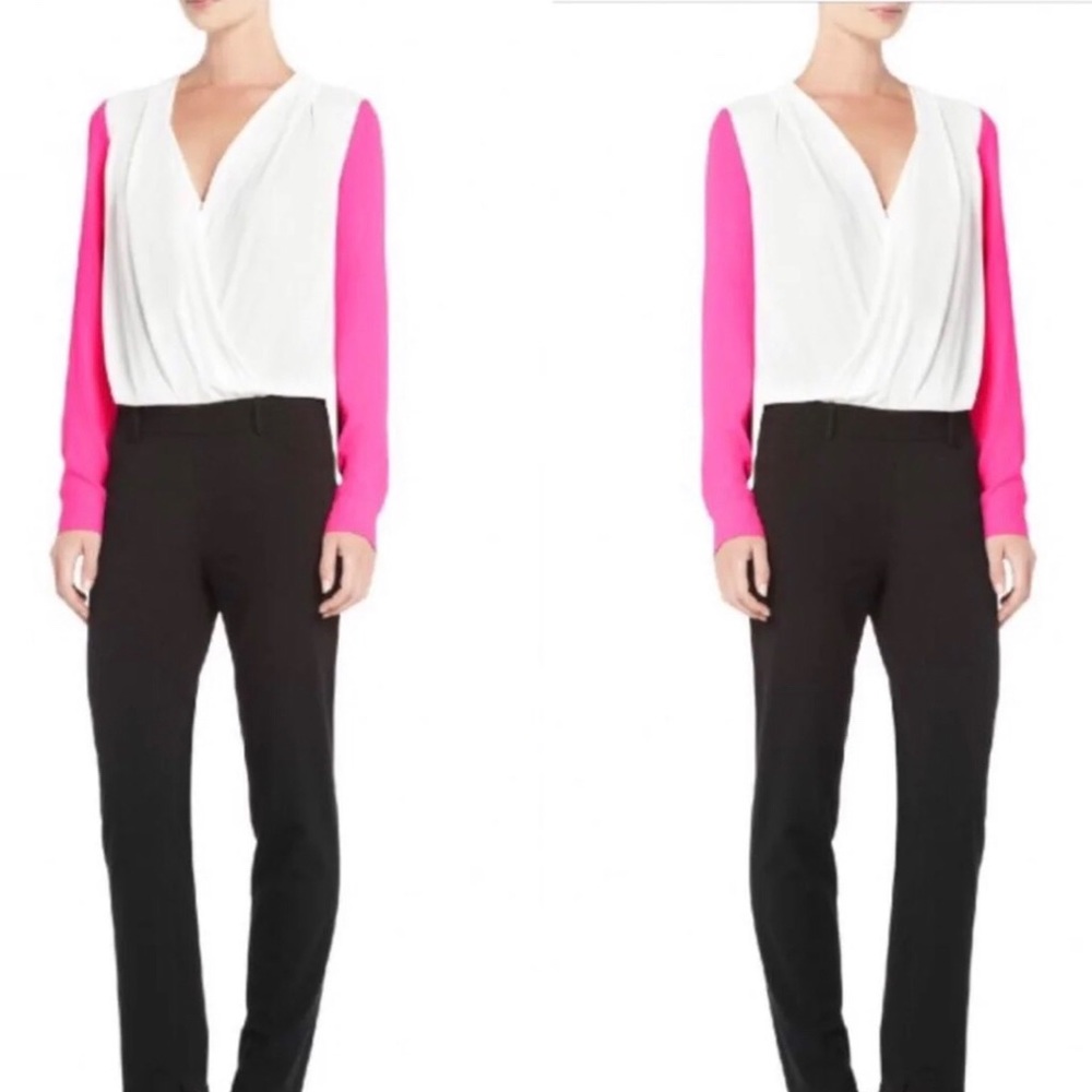 BCBG MaxAzria Remington Colorblock Jumpsuit. Size M